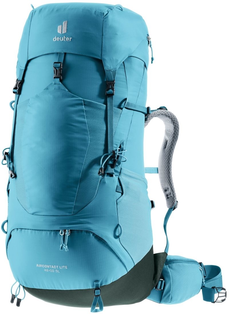 Sac à Dos De Montagne Deuter Randonnée backpack Aircontact Lite 45 + 10 SL Bleu Vert Foncé | WMC-5827134