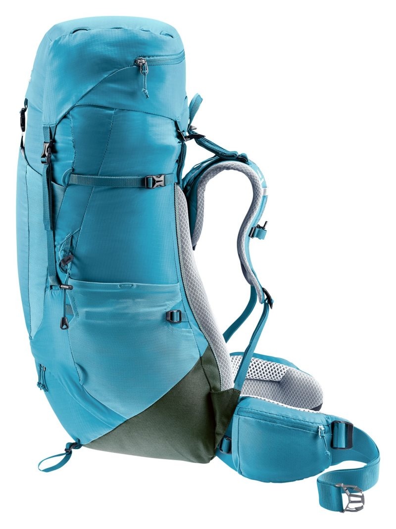 Sac à Dos De Montagne Deuter Randonnée backpack Aircontact Lite 45 + 10 SL Bleu Vert Foncé | WMC-5827134