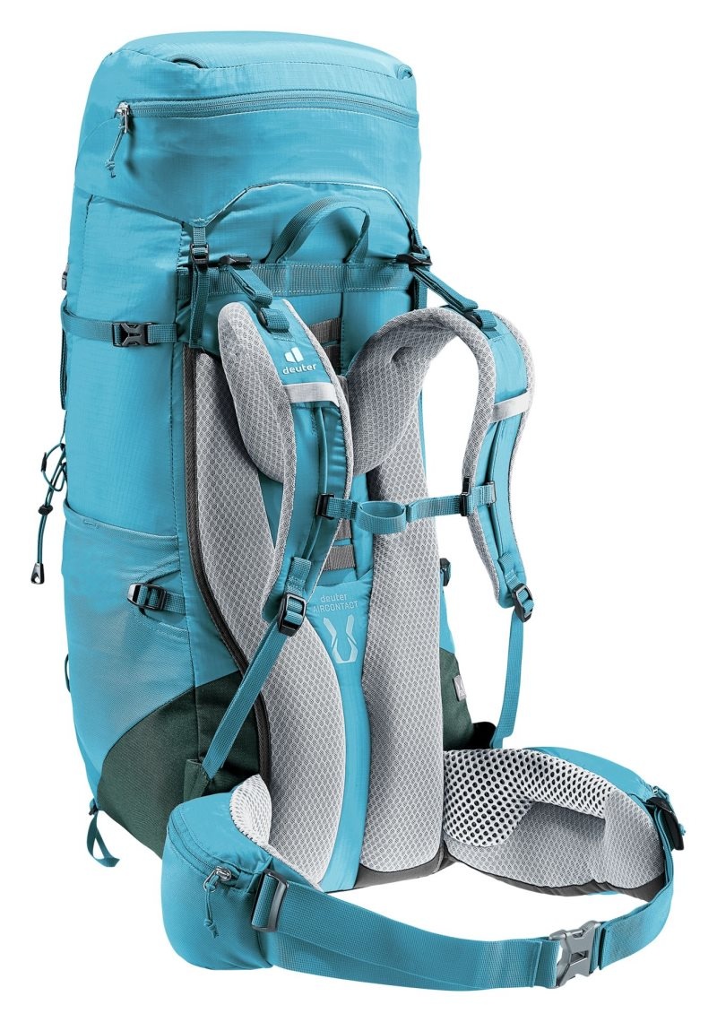 Sac à Dos De Montagne Deuter Randonnée backpack Aircontact Lite 45 + 10 SL Bleu Vert Foncé | WMC-5827134