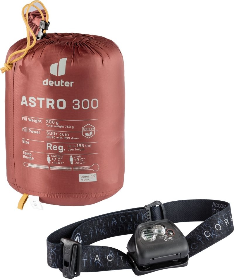 Sac De Couchage Deuter Down sleeping bag Astro 300 Jaune Foncé | RCC-0195377