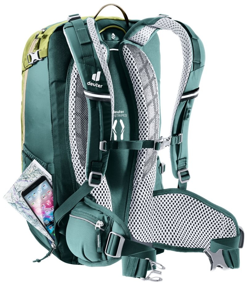 Sac à Dos De Vélo Deuter Bike backpack Trans Alpine 24 Meadow-deepsea | WUU-3790369