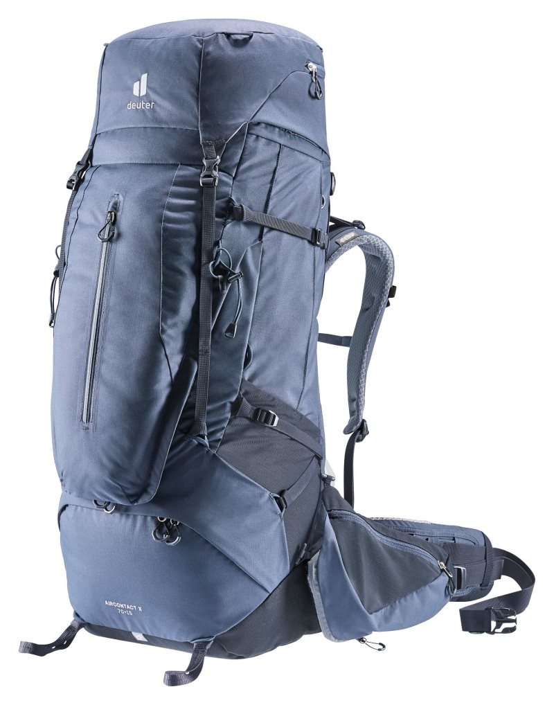 Sac à Dos De Montagne Deuter Randonnée backpack Aircontact X 70+15 Ink | FQX-4957496