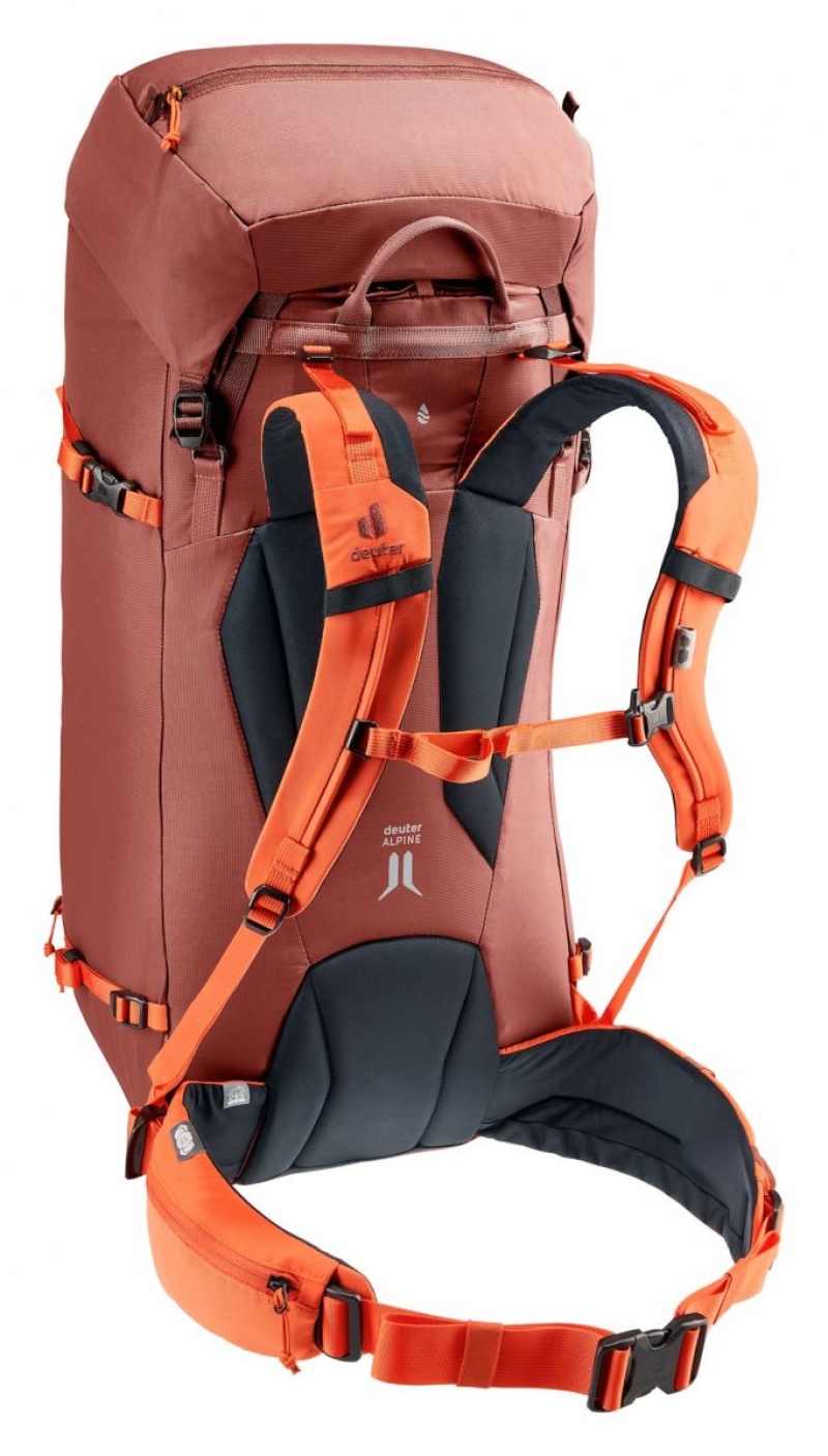 Sac à Dos Alpinisme Deuter Mountaineering backpack Guide 44+8 Redwood-papaya | TOV-7930958