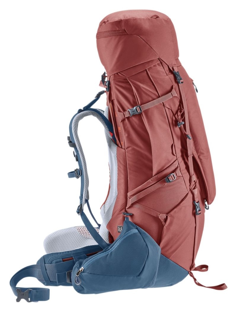 Sac à Dos De Montagne Deuter Randonnée backpack Aircontact X 60+15 SL Redwood-ink | RQM-7786930