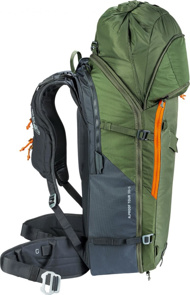 Sac à Dos De Neige Deuter Avalanche backpack Alproof Tour 38+5 Kaki Noir | UBL-6274998