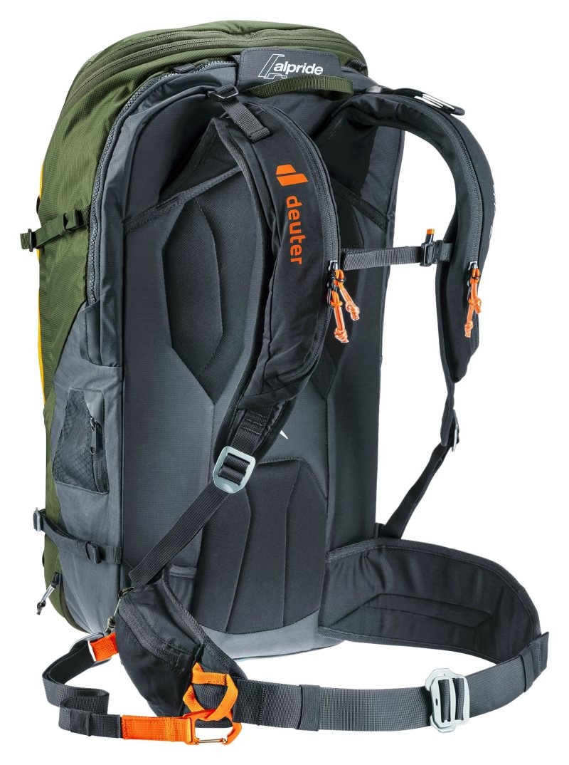 Sac à Dos De Neige Deuter Avalanche backpack Alproof Tour 38+5 Kaki Noir | UBL-6274998