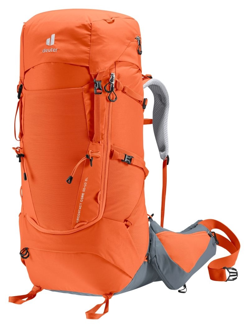 Sac à Dos De Montagne Deuter Randonnée backpack Aircontact Core 55+10 SL Grise Foncé | BCW-5890737