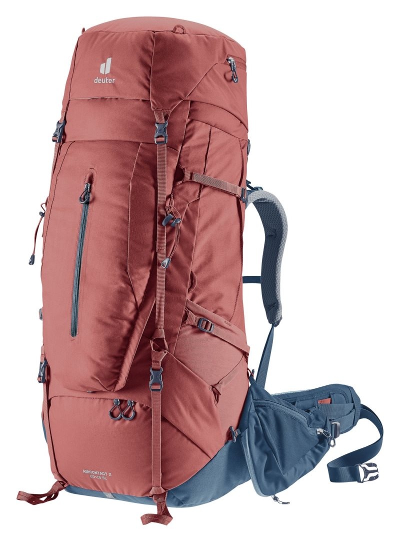 Sac à Dos De Montagne Deuter Randonnée backpack Aircontact X 80+15 SL Redwood-ink | KDM-0727689